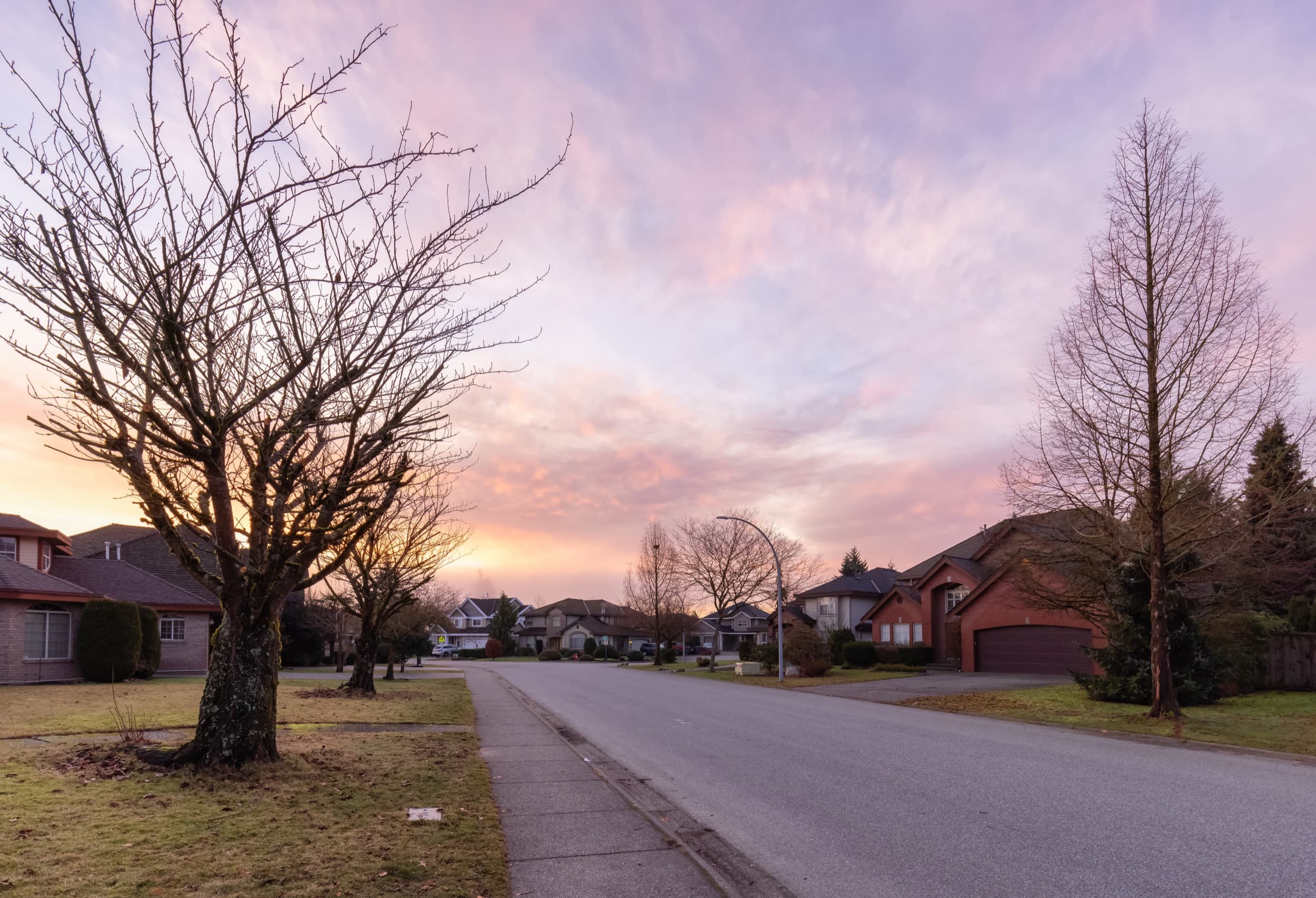 Residential neighborhood in Fort Worth, Texas