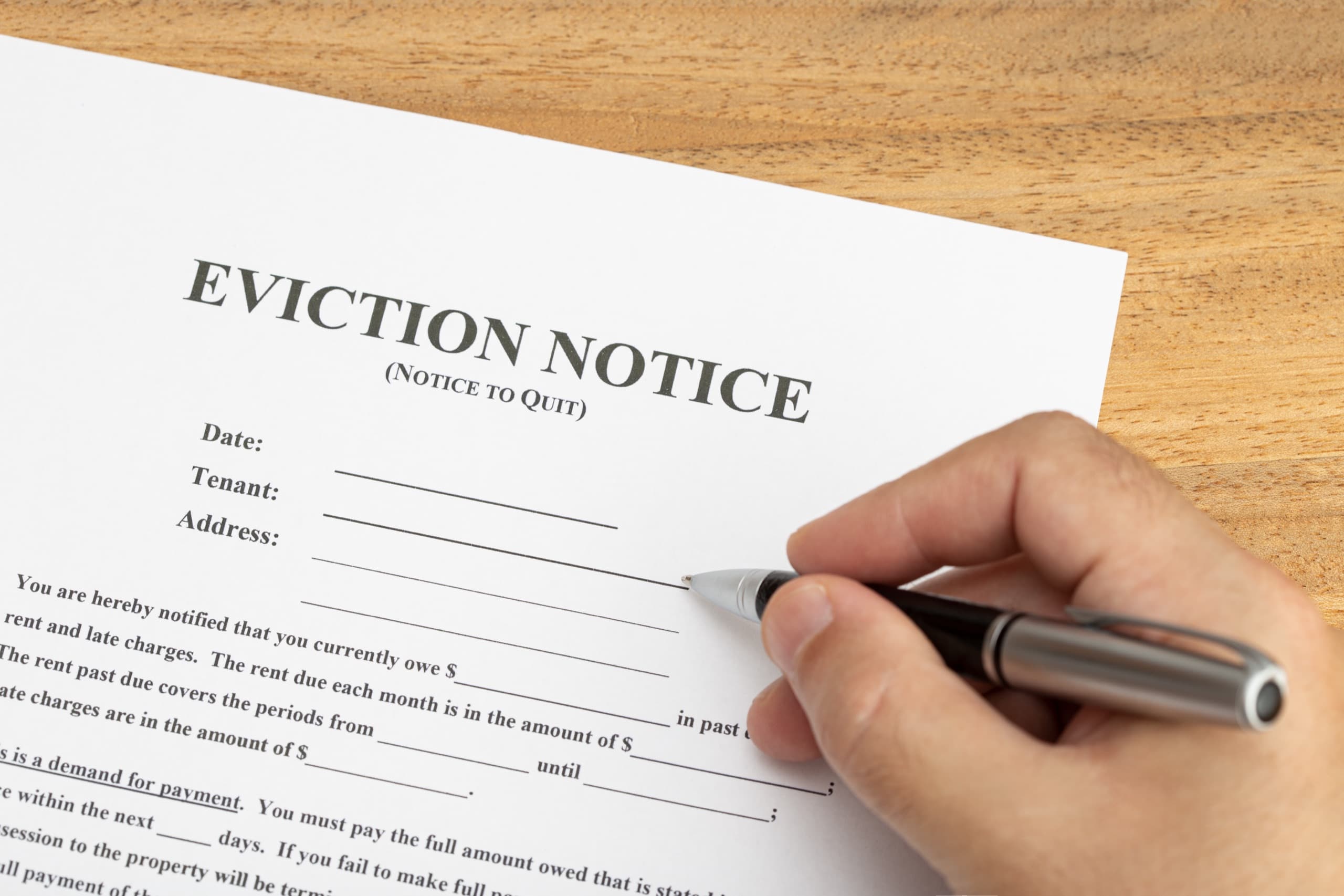 Notice to Vacate