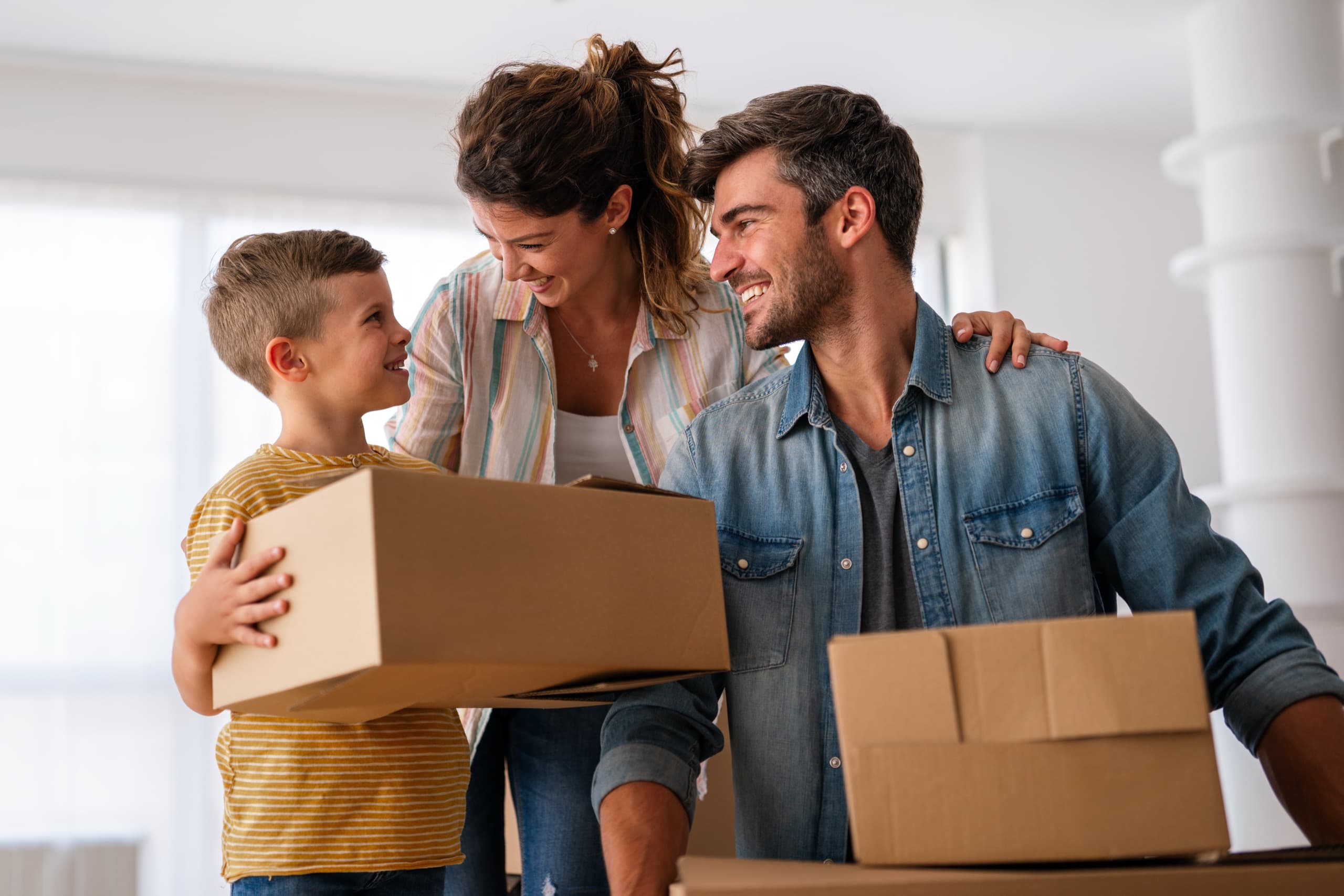 Family moving into new home