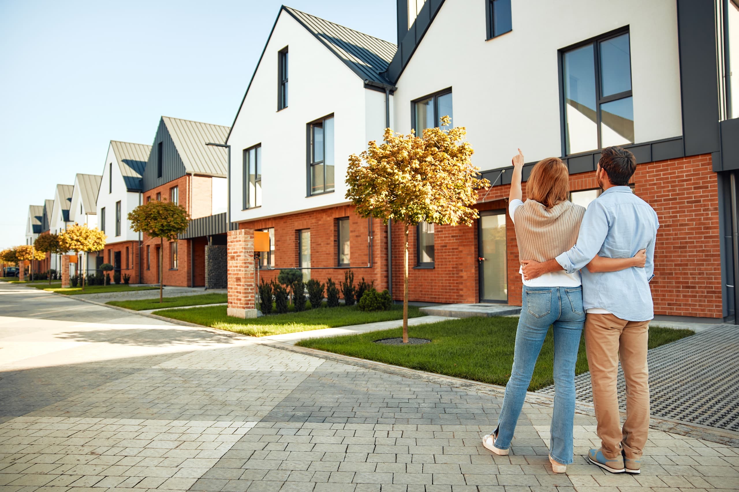 Family joyful about buying new home