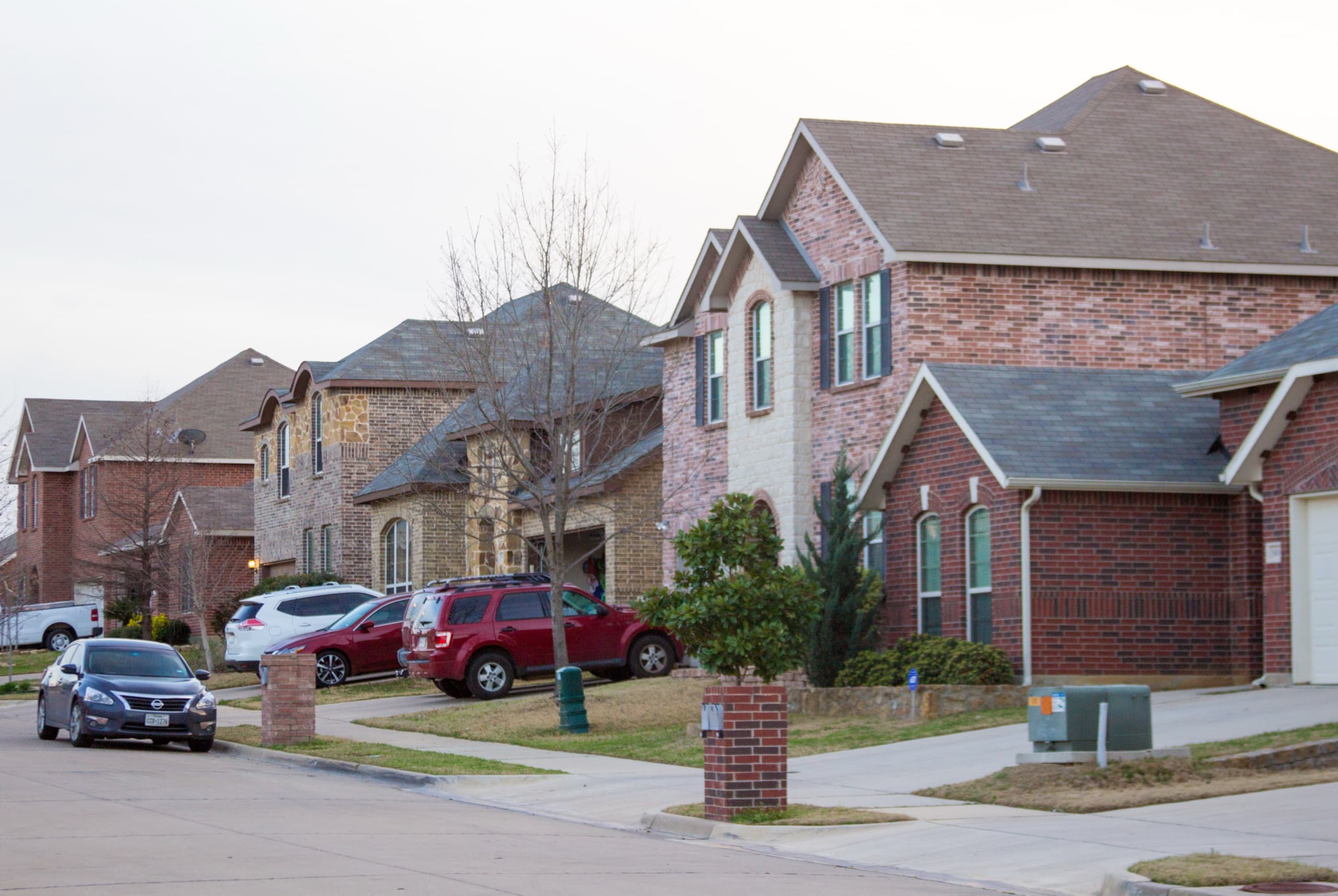 Residential neighborhood in Forest Hill, Texas