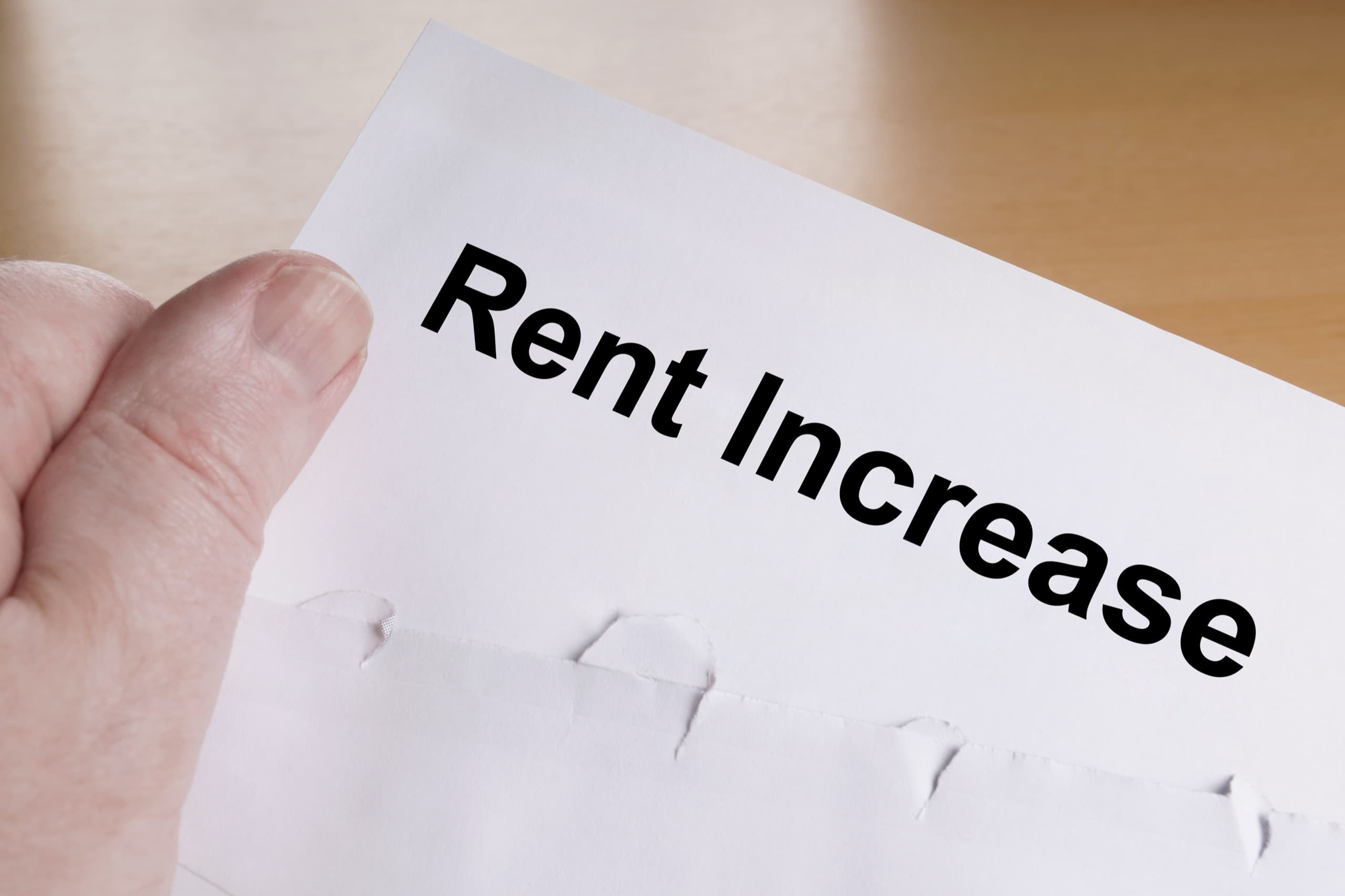 Rent increase letter document